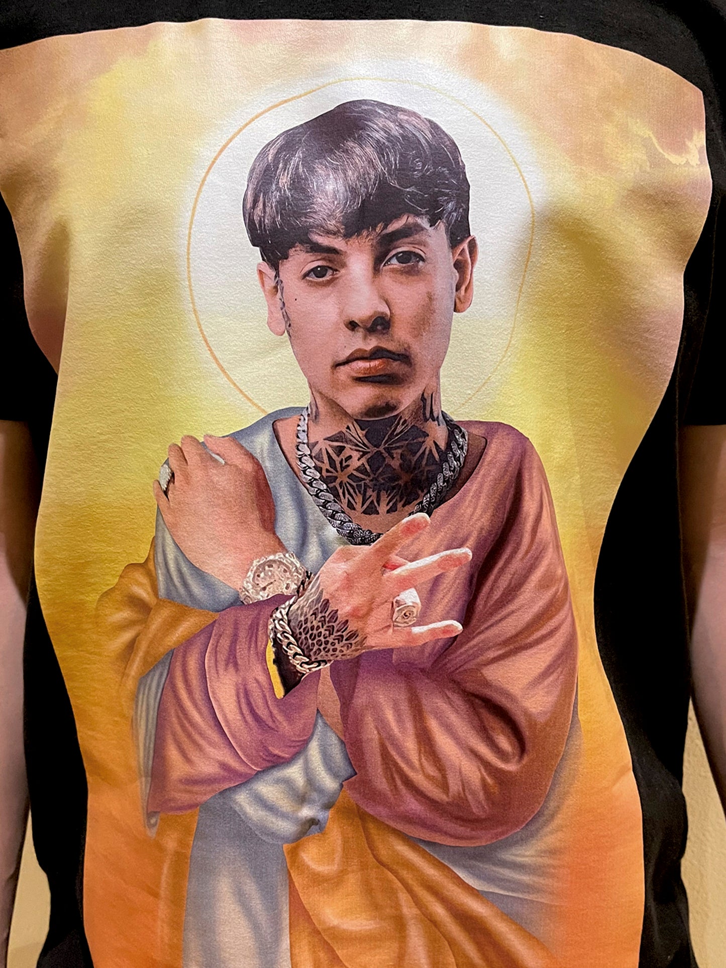 Playera negra de San Nata