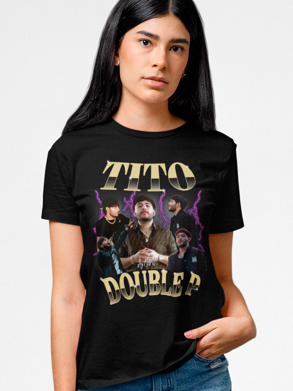 Camiseta unisex Tito Double P collage