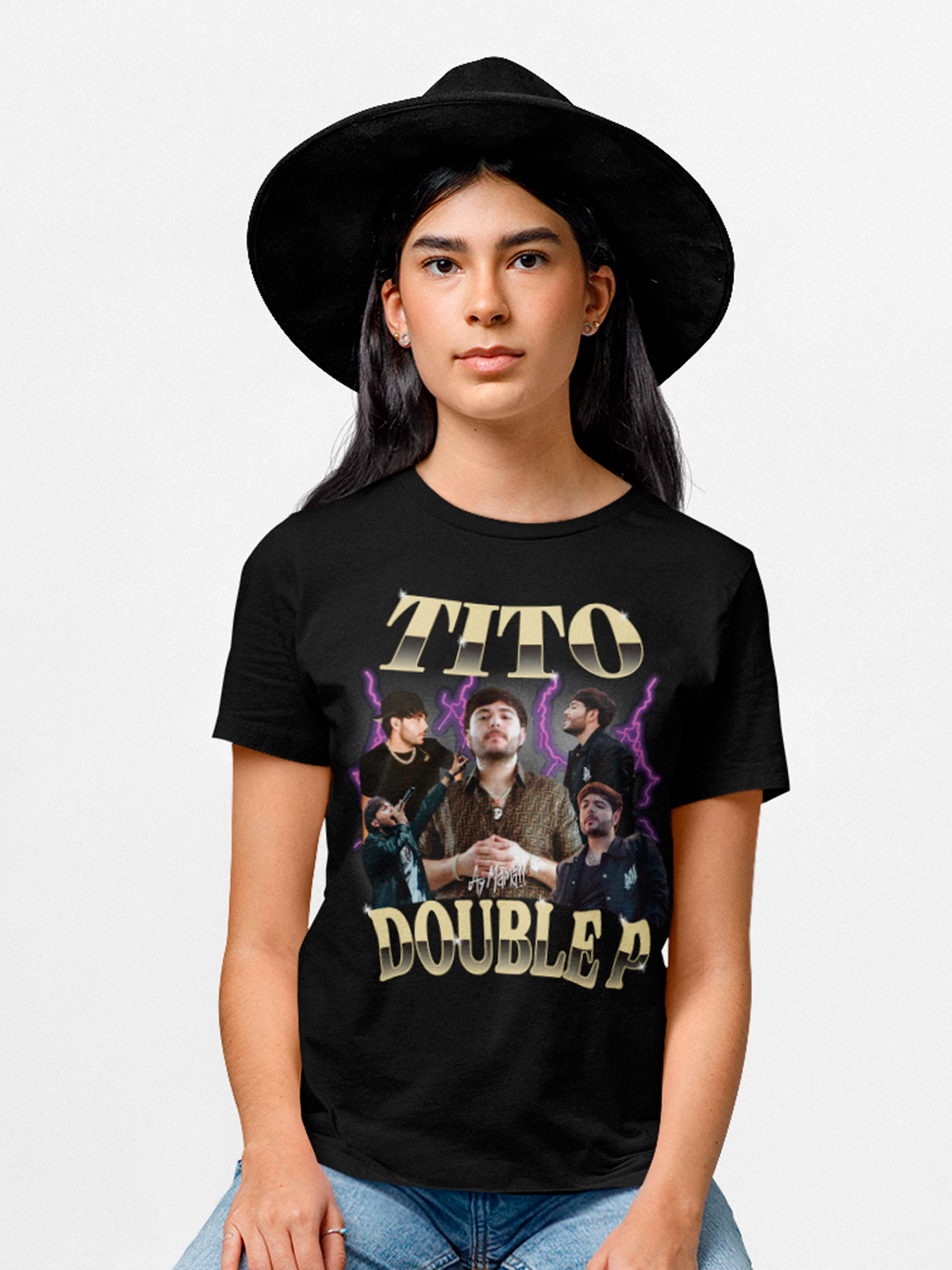 Camiseta unisex Tito Double P collage