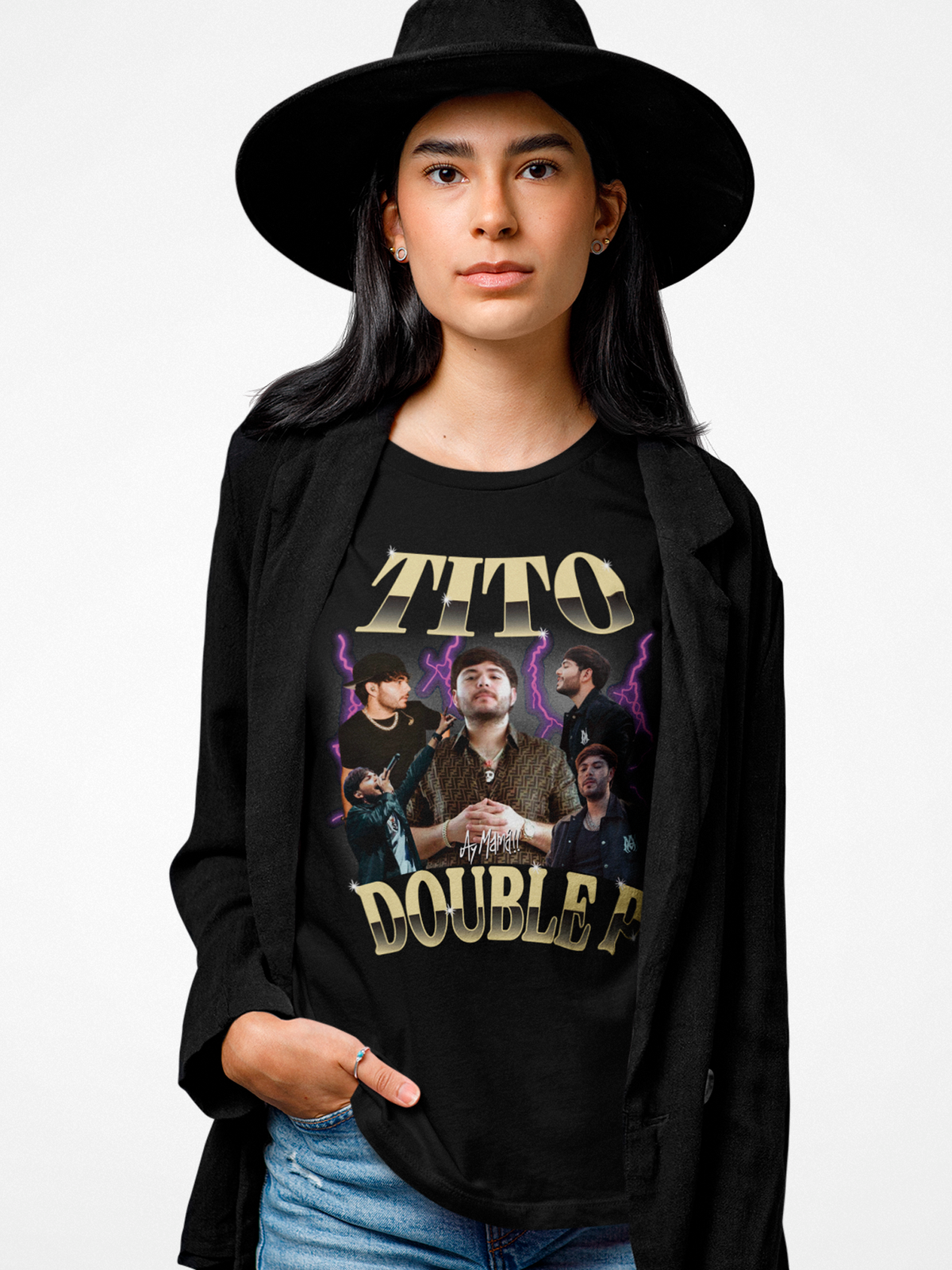 Camiseta unisex Tito Double P collage