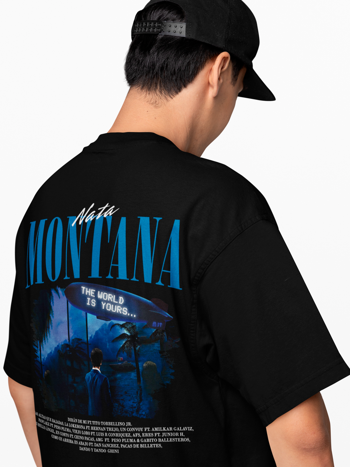 Playera negra Nata Montana unisex