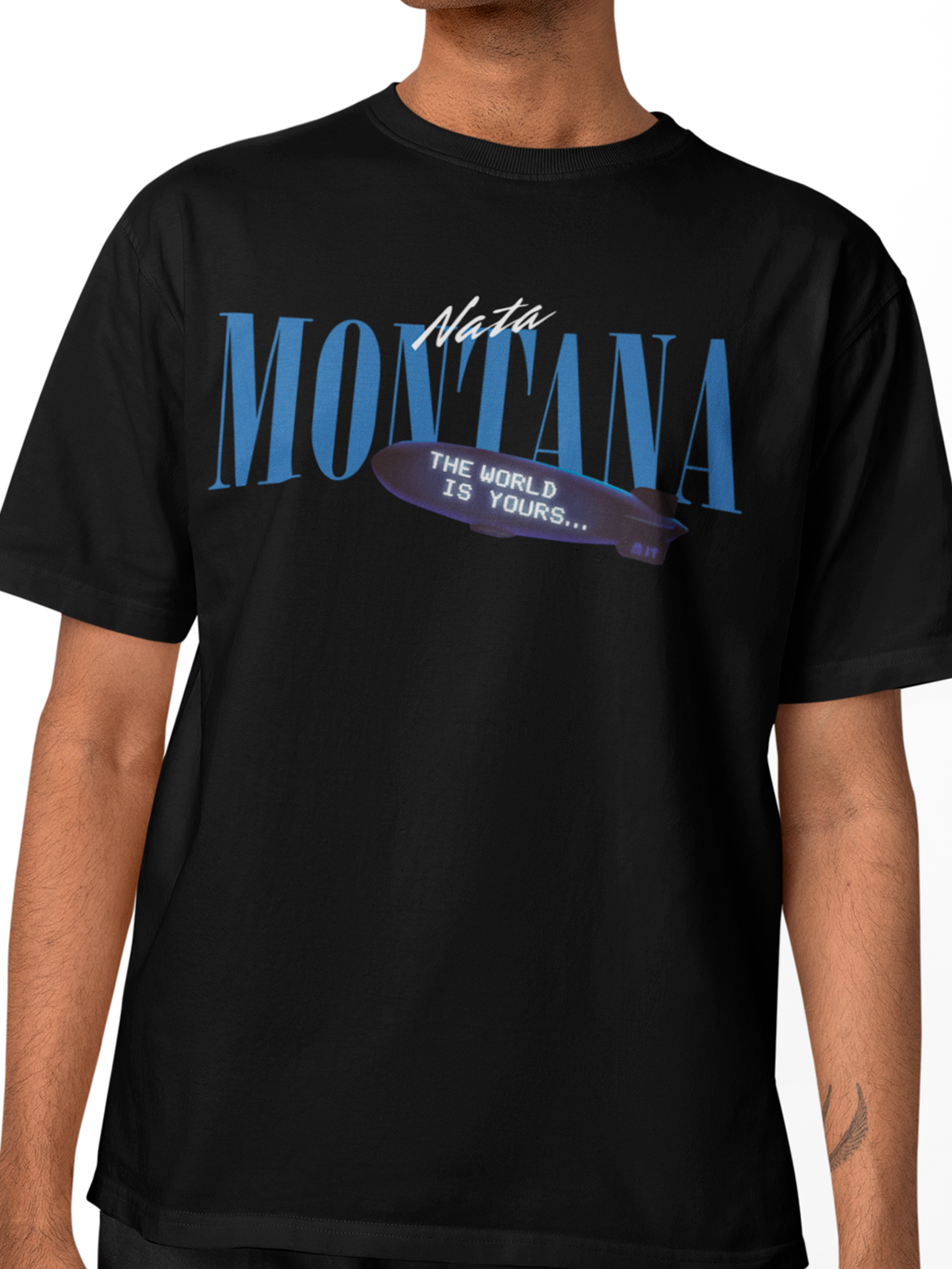 Playera negra Nata Montana unisex