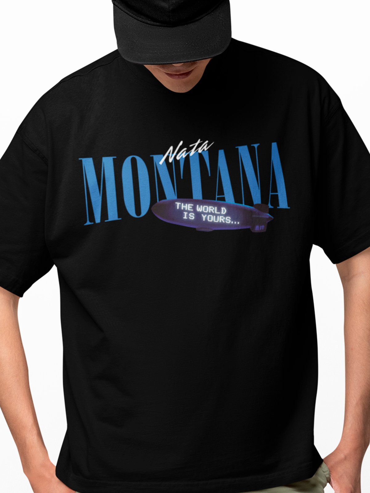 Playera negra Nata Montana unisex
