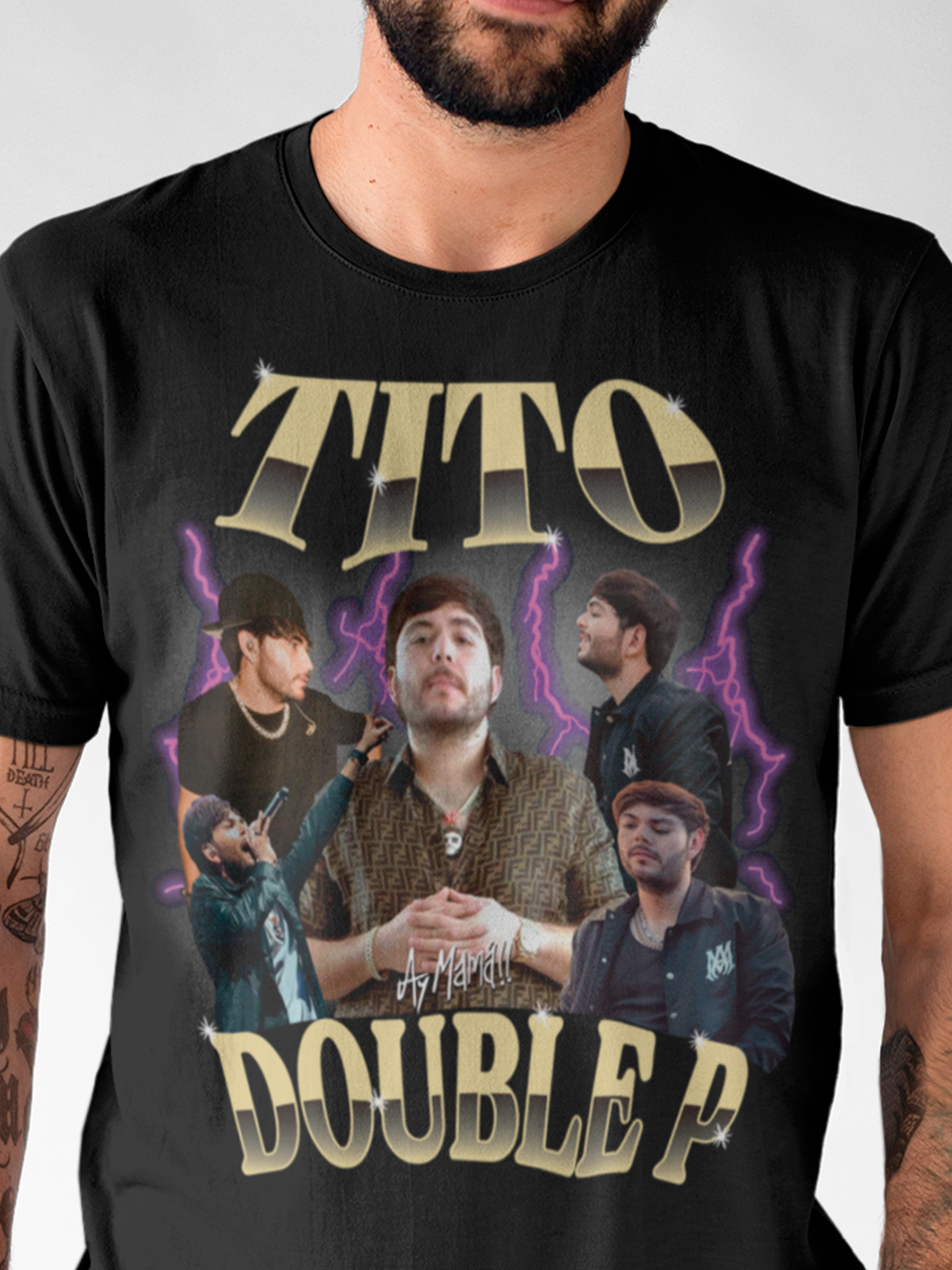 Camiseta unisex Tito Double P collage