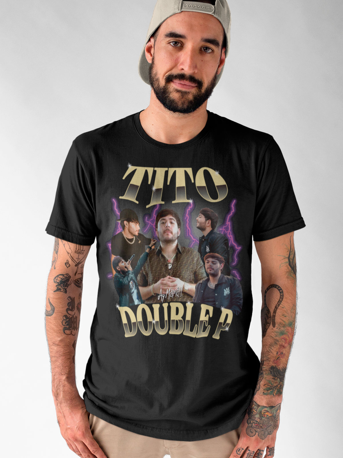 Camiseta unisex Tito Double P collage
