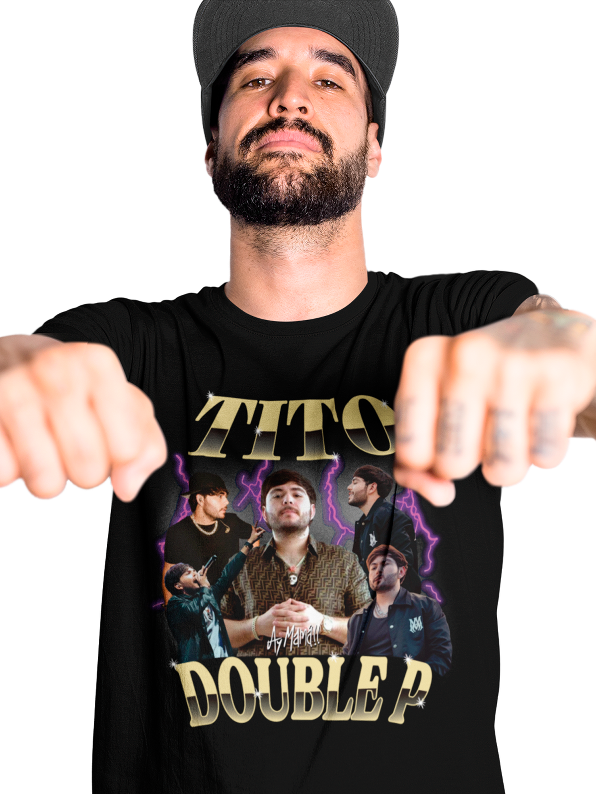 Camiseta unisex Tito Double P collage