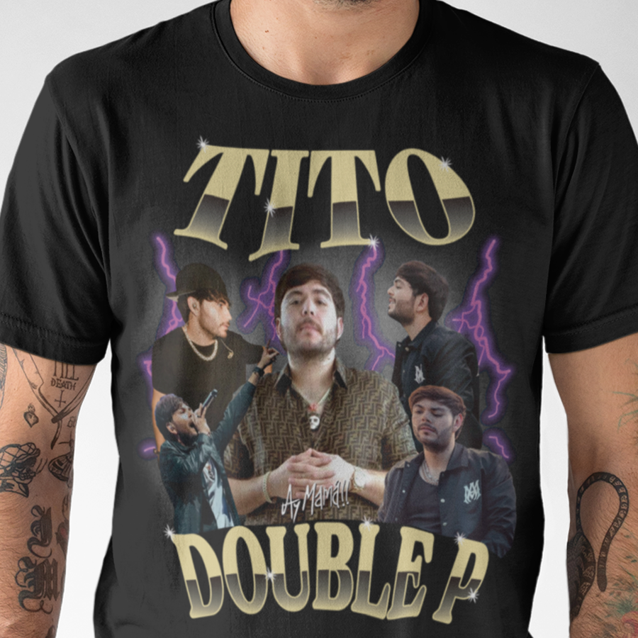 Camiseta unisex Tito Double P collage