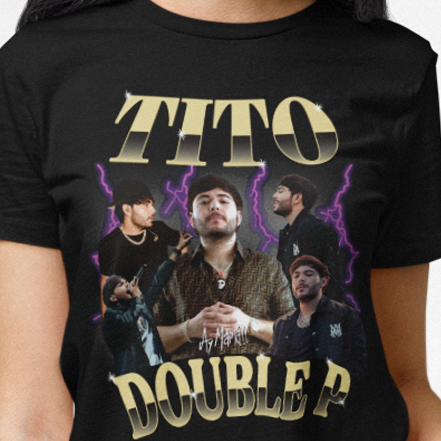 Camiseta unisex Tito Double P collage