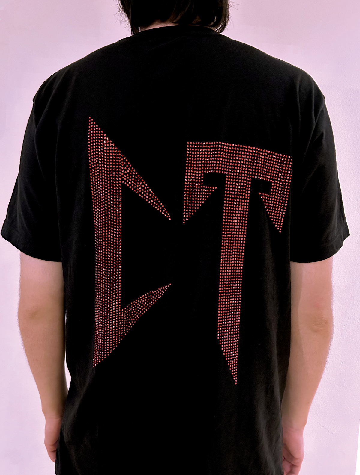 Camiseta unisex CT en Pedrería con pedrería roja