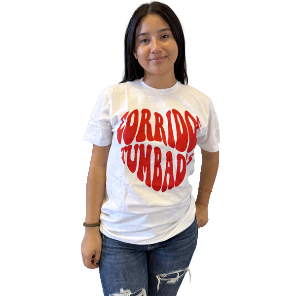 Playera blanca de Corridos tumbados