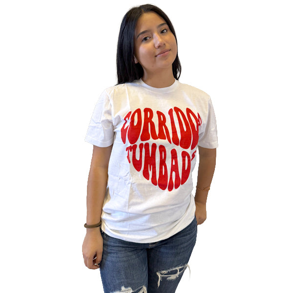 Playera blanca de Corridos tumbados