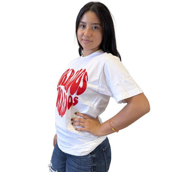 Playera blanca de Corridos tumbados