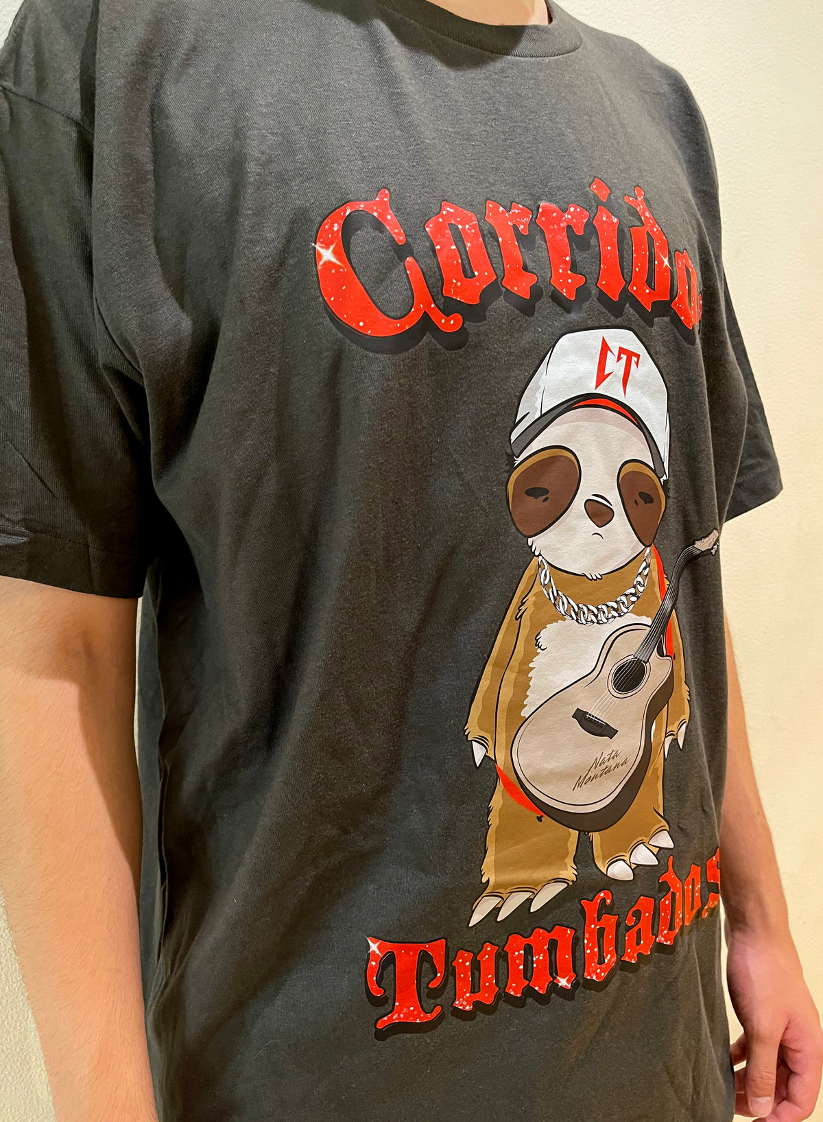 Camiseta gris Oso Tumbado CT