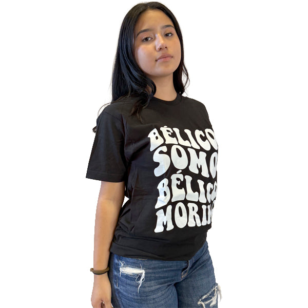 Camiseta Bélicos somos, bélicos morimos