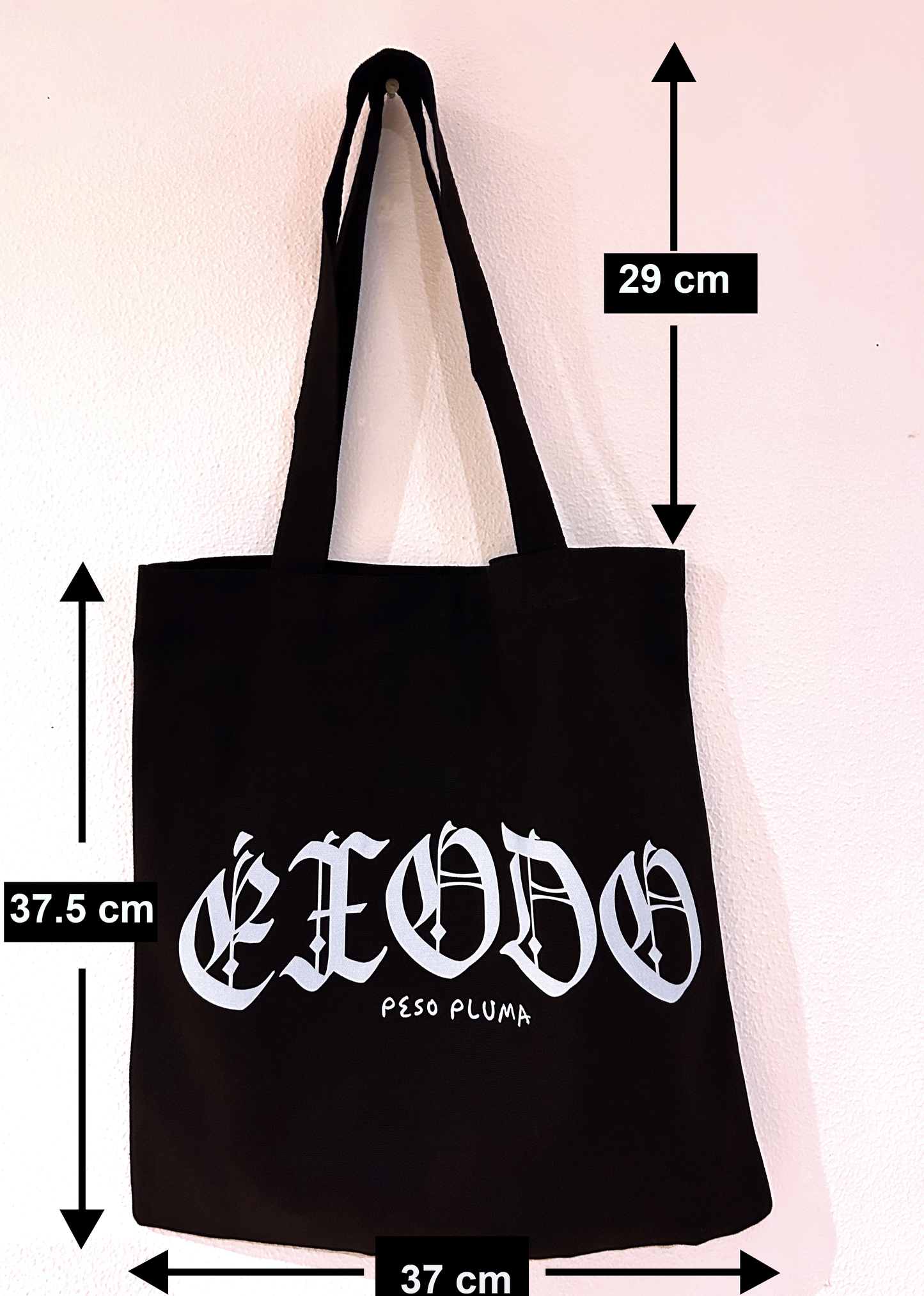 Tote bag Éxodo Peso Pluma color negro